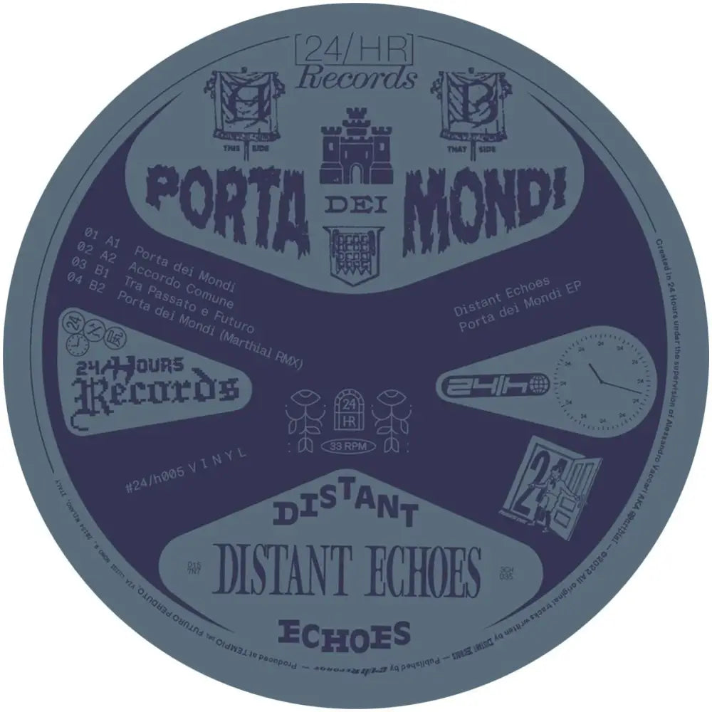 Distant Echoes - Porta dei Mondi | 24/H (24H005) • Vinyl • Techno - Fast shipping