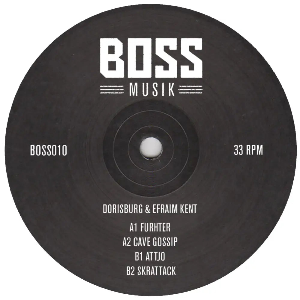 Dorisburg & Efraim Kent - Further I Bossmusik (BOSS010) • 12 Vinyl • Tech House - Fast shipping