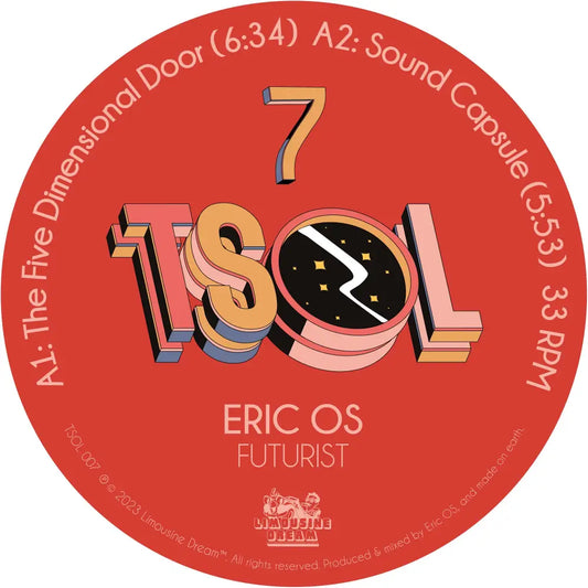 Eric OS - Futurist | Limousine Dream (TSOL007) • Vinyl • Tech House - Fast shipping