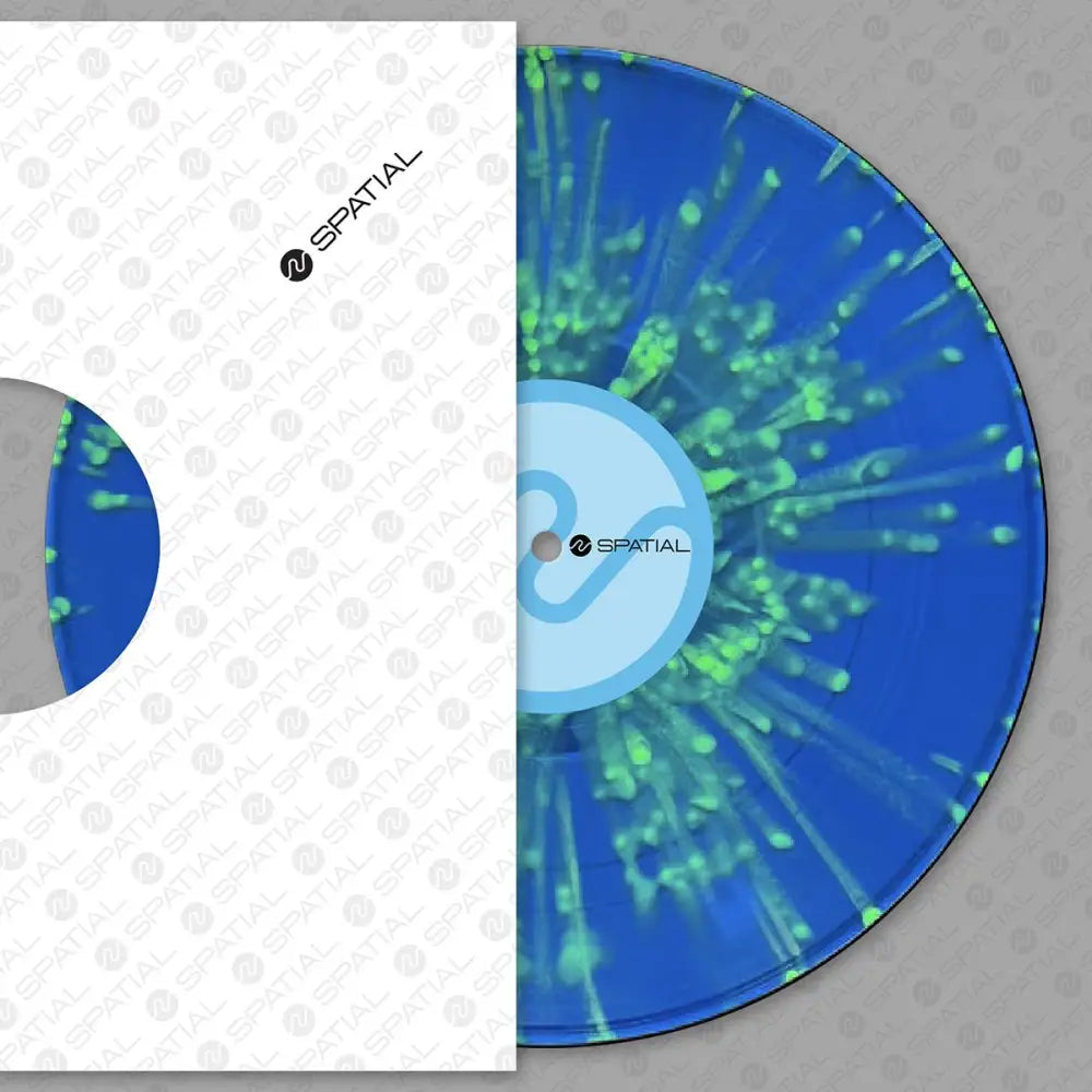 Splatter vinyl record of Eusebeia's 'Age Of Awareness' on Spatial. Atmospheric drum & bass with diverse breakbeats and jungle vibes.