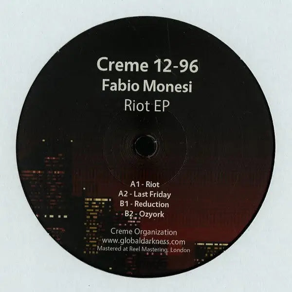 Fabio Monesi - Riot EP | Crème Organization (Creme 12-96) • Vinyl • Acid House, Breakbeat, Deep Techno - Fast shipping