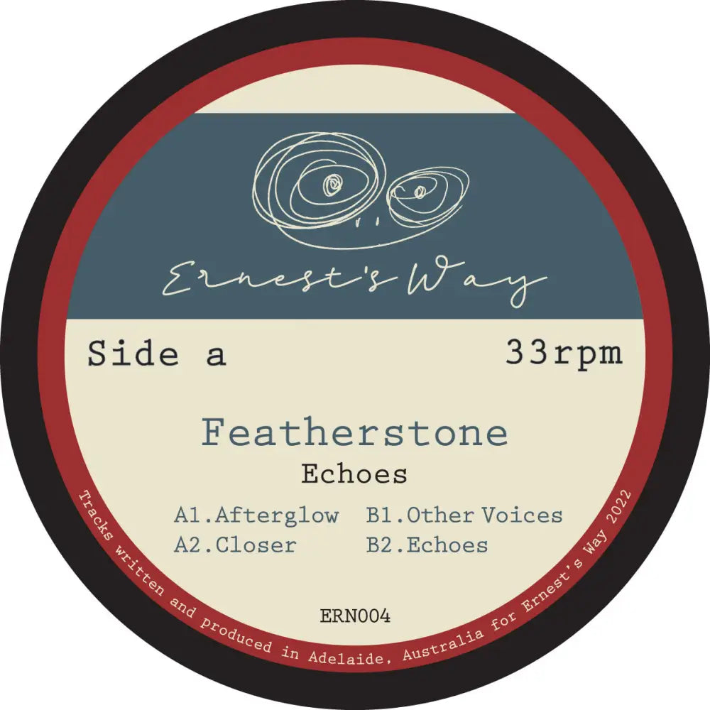 Featherstone - Echoes I Ernest’s Way (ERN004) • 12 Vinyl • Electro, House, Techno - Fast shipping