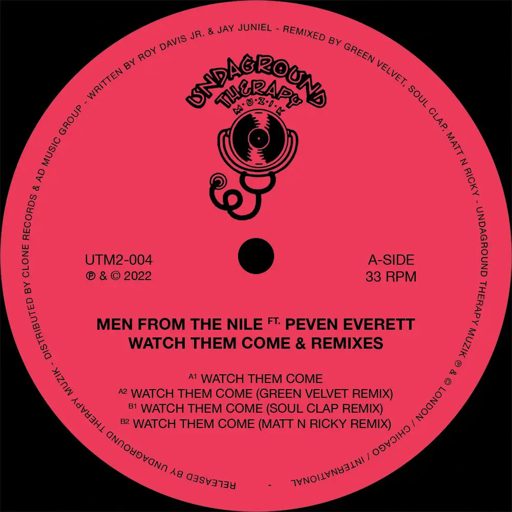 Men From The Nile (Roy Davis Jr. & Jay Juniel) - Watch Them Come Remixes I Undaground Therapy Muzik (UTM2-004) • Vinyl • Deep
