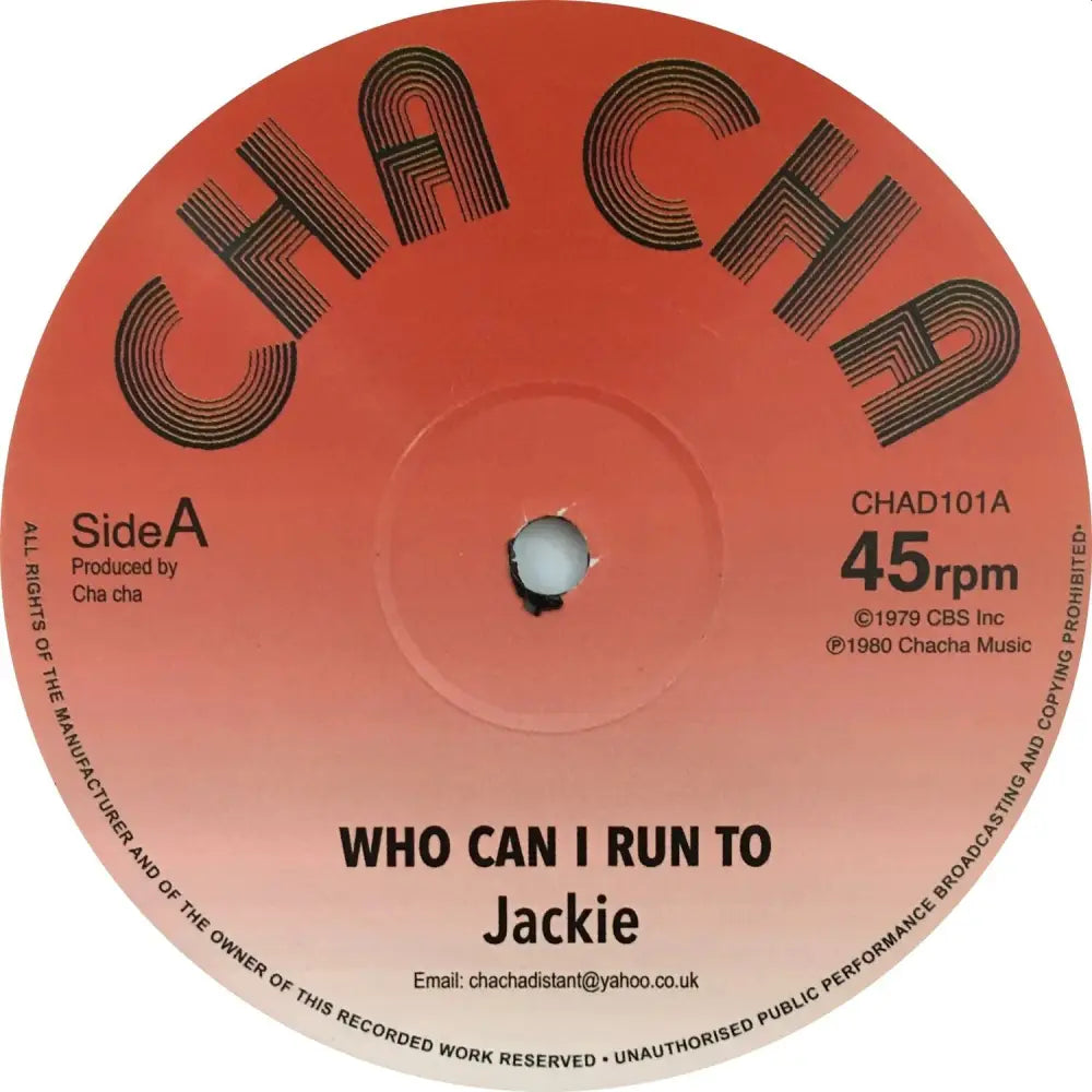 Jackie/ Earth & Stone – Who Can I Run To / That’s The Way You Feel Cha Music (CHAD101) • 12 Vinyl • Lovers Rock, Reggae - Fast