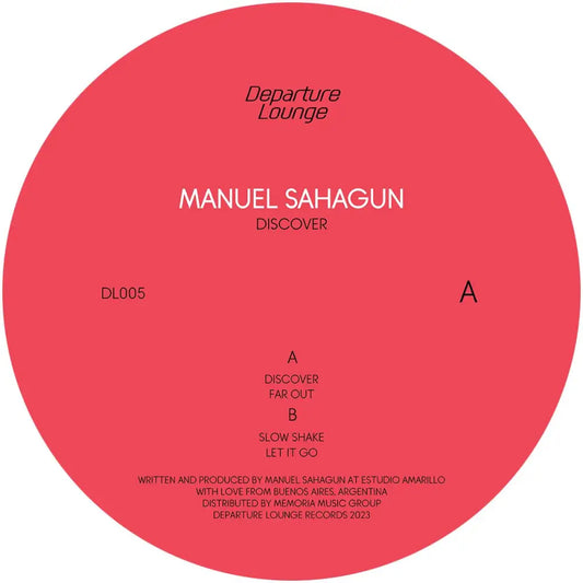 Manuel Sahagun - Discover vinyl EP cover. Smooth rollers perfect for your evening vibes on Departure Lounge (DL005).