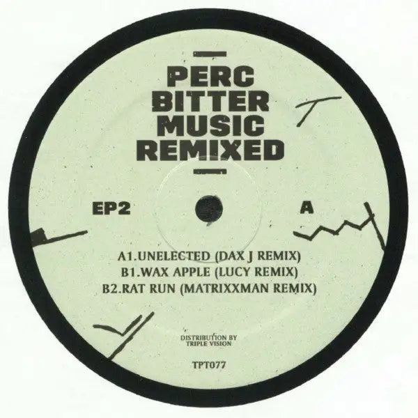 Perc - Bitter Music Remixed EP02 | Trax (TPT077) • Vinyl • Techno - Fast shipping