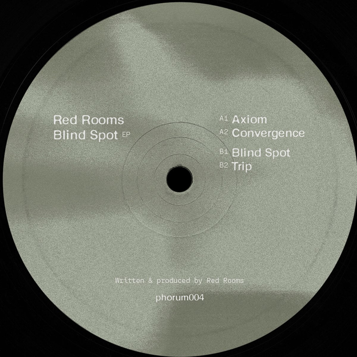 Red Rooms – Blind Spot EP on Phorum Records PHORUM004 vinyl record Australia