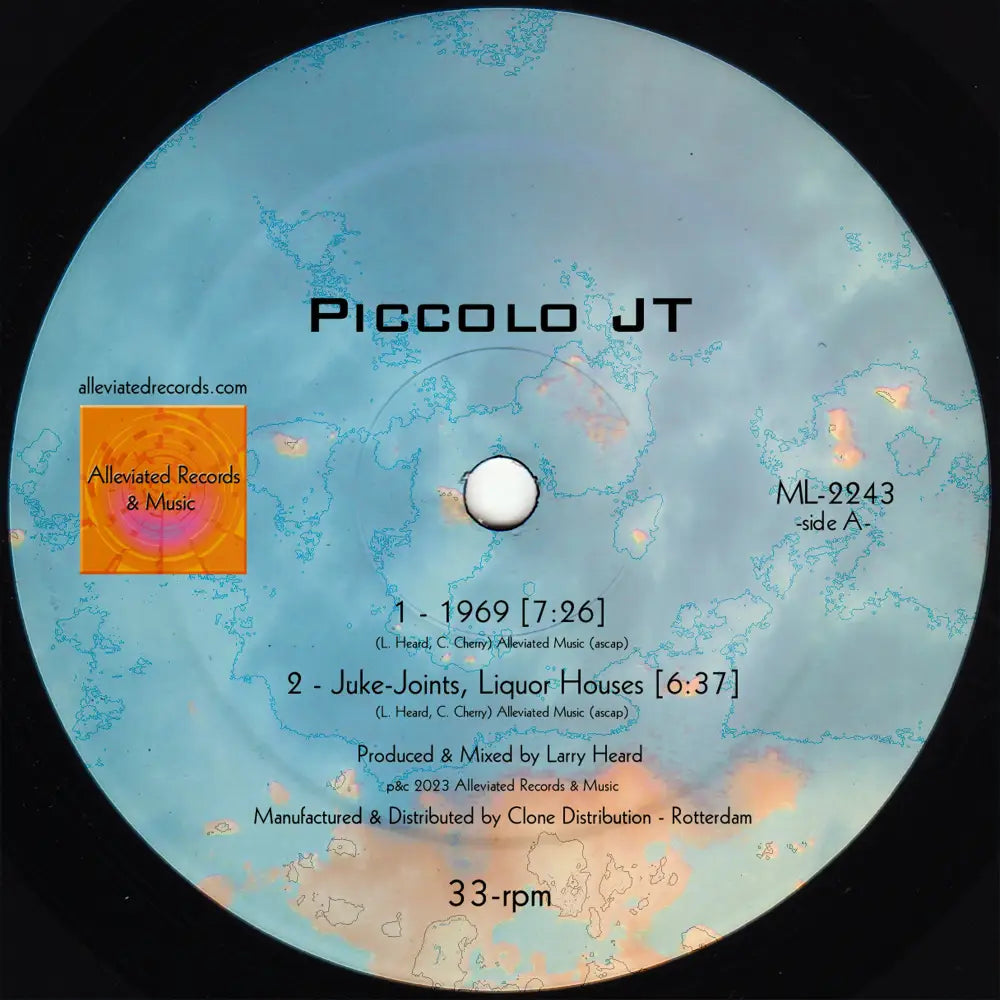Piccolo JT / Rio Love - EP I Alleviated Records (ML2243) 12 Vinyl • Deep House, House - Fast shipping
