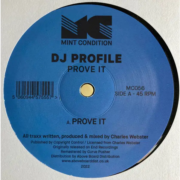 DJ Profile - Prove It | Mint Condition (MC056) • Vinyl • Deep House, Tech House - Fast shipping
