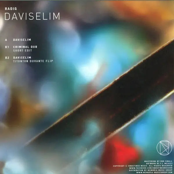 RADIQ - Daviselim | Undefined Music (UNDF004) • Vinyl • Deep House, Minimal - Fast shipping
