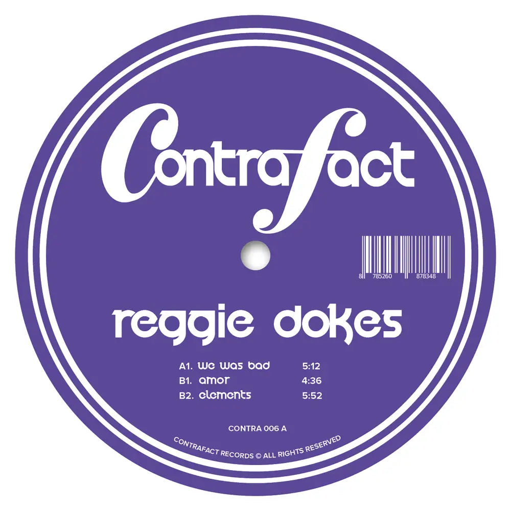 Reggie Dokes - We Was Bad I CONTRAFACT (CONTRA 006) • 12 Vinyl • Deep House - Fast shipping