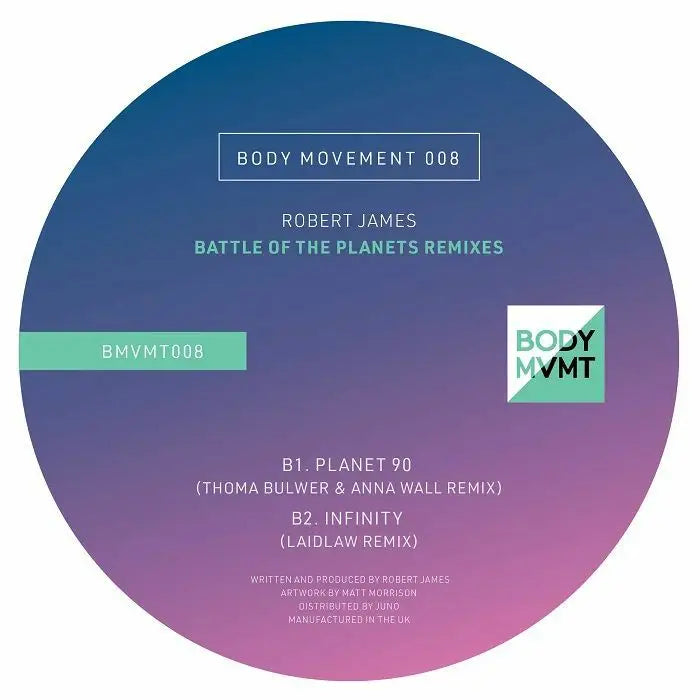 Robert James - Battle Of The Planets Remixes | Body Movement (BMVMT008) • Vinyl • Minimal Techno, Tech House - Fast shipping