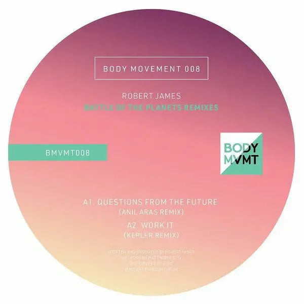 Robert James - Battle Of The Planets Remixes | Body Movement (BMVMT008) • Vinyl • Minimal Techno, Tech House - Fast shipping