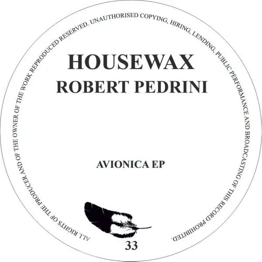 Robert Pedrini - Avionica Ep | Housewax (HOUSEWAX033) • Vinyl • Deep House - Fast shipping