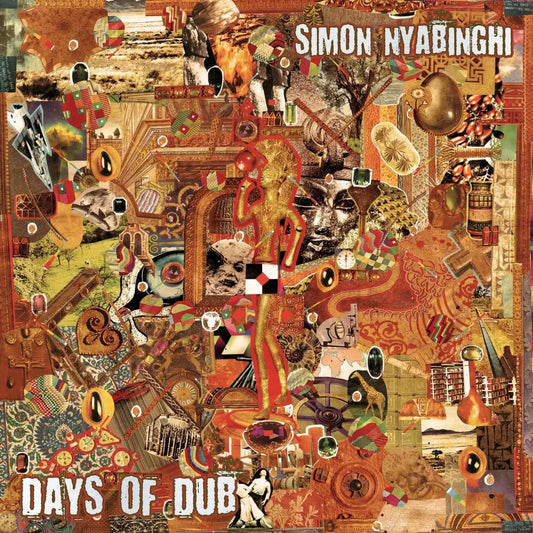 Album cover for Simon Nyabinghi's 'Days Of Dub' on All Nations Records. Atmospheric dub tracks with synthesisers and drum machines.