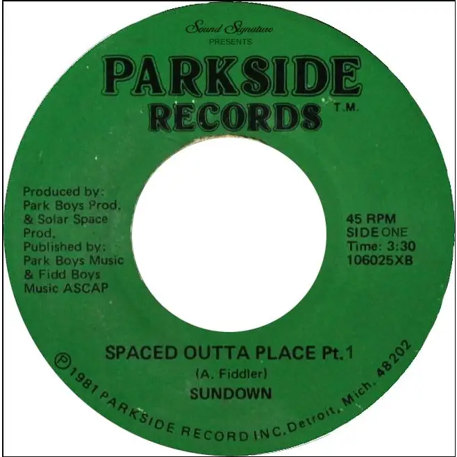 Sundown - Spaced Outta Place I Sound Signature (SSPK) • 7 record • Boogie, Disco, Funk - Fast shipping