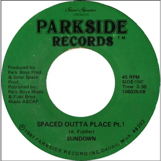 Sundown - Spaced Outta Place I Sound Signature (SSPK) • 7 record • Boogie, Disco, Funk - Fast shipping