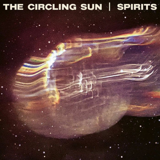 Front cover of "Spirits" by The Circling Sun, standard vinyl edition, featuring bold design elements